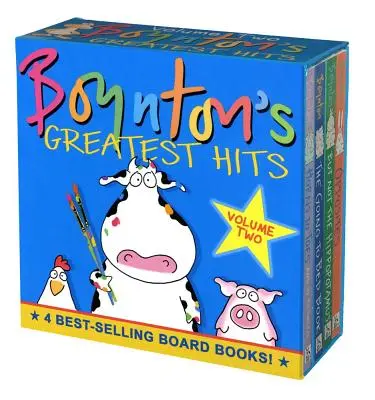 Boynton's Greatest Hits the Big Yellow Box (Les plus grands succès de Boynton) : Le livre pour aller au lit ; Les cornes aux orteils ; Les opposés ; Mais pas l'hippopotame - Boynton's Greatest Hits the Big Yellow Box: The Going-To-Bed Book; Horns to Toes; Opposites; But Not the Hippopotamus