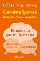 Easy Learning Spanish Complete Grammar, Verbs and Vocabulary (3 livres en 1) - Support de confiance pour l'apprentissage - Easy Learning Spanish Complete Grammar, Verbs and Vocabulary (3 books in 1) - Trusted Support for Learning
