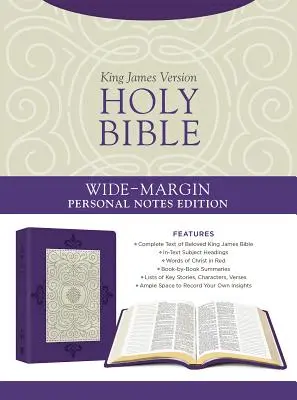 Sainte Bible : Édition de notes personnelles à larges marges [lavender Plume] - Holy Bible: Wide-Margin Personal Notes Edition [lavender Plume]