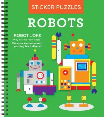 Brain Games - Autocollants par lettre : Robots (Casse-tête d'autocollants - Cahier d'activités pour enfants) - Brain Games - Sticker by Letter: Robots (Sticker Puzzles - Kids Activity Book)