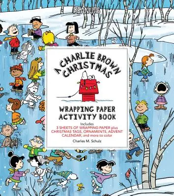 Livre d'activités sur le papier d'emballage du Noël de Charlie Brown - A Charlie Brown Christmas Wrapping Paper Activity Book