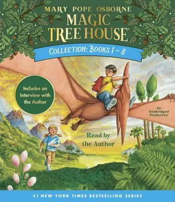 Collection de la Maison de l'arbre magique : Livres 1-8 : Les dinosaures avant la nuit, Le chevalier à l'aube, Les momies le matin, Les pirates après midi, La nuit des ninjas, Aft - Magic Tree House Collection: Books 1-8: Dinosaurs Before Dark, the Knight at Dawn, Mummies in the Morning, Pirates Past Noon, Night of the Ninjas, Aft