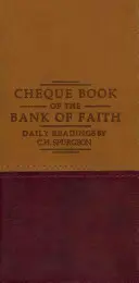 Chéquier de la Banque de la Foi - Tan/Burgundy - Chequebook of the Bank of Faith - Tan/Burgundy