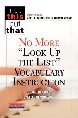 Plus besoin de chercher la liste Instruction du vocabulaire - No More Look Up the List Vocabulary Instruction