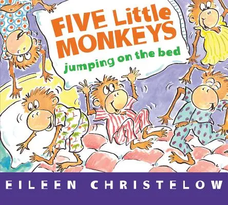 Cinq petits singes qui sautent sur le lit (Livre de lecture) - Five Little Monkeys Jumping on the Bed (Board Book)