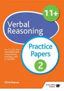 11+ Verbal Reasoning Practice Papers 2 - Pour 11+, pré-test et examens scolaires indépendants, y compris CEM, GL et ISEB - 11+ Verbal Reasoning Practice Papers 2 - For 11+, pre-test and independent school exams including CEM, GL and ISEB