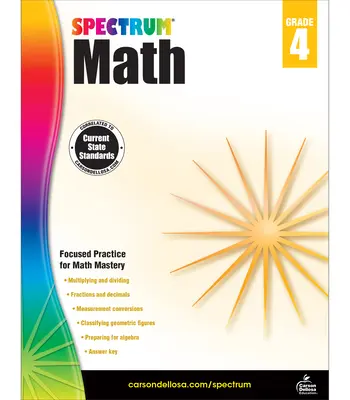 Manuel d'exercices de mathématiques, 4e année - Spectrum Math Workbook, Grade 4