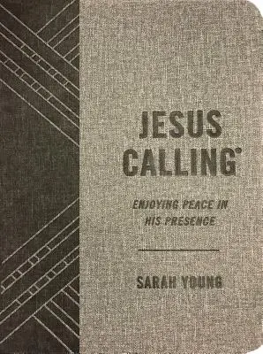 L'Appel de Jésus, en cuir souple gris texturé, avec toutes les références bibliques : Jouir de la paix en sa présence - Jesus Calling, Textured Gray Leathersoft, with Full Scriptures: Enjoying Peace in His Presence