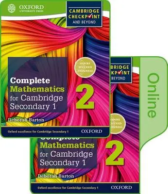 Mathématiques complètes pour le Cambridge Lower Secondary Book 2 : livre de l'élève imprimé et en ligne - Complete Mathematics for Cambridge Lower Secondary Book 2: Print and Online Student Book
