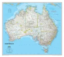 National Geographic : Australie carte murale classique (30.25 X 27 pouces) - National Geographic: Australia Classic Wall Map (30.25 X 27 Inches)