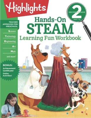 Manuel d'apprentissage à la vapeur pour le CE1 - Second Grade Hands-On Steam Learning Fun Workbook