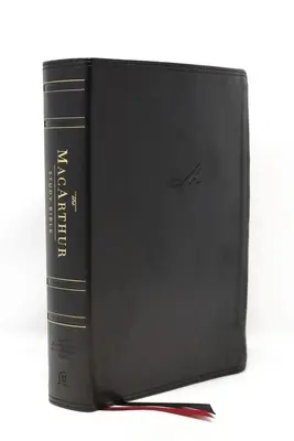 Nasb, Bible d'étude MacArthur, 2e édition, Leathersoft, noir, indexation au pouce, impression confortable : La vérité de Dieu, un verset à la fois - Nasb, MacArthur Study Bible, 2nd Edition, Leathersoft, Black, Thumb Indexed, Comfort Print: Unleashing God's Truth One Verse at a Time