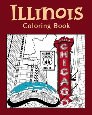 Livre à colorier Illinois - Illinois Coloring Book