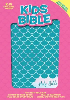 Bible KJV pour enfants, Aqua Leathertouch - KJV Kids Bible, Aqua Leathertouch