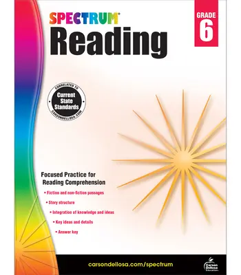 Livre d'exercices de lecture Spectrum, 6e année - Spectrum Reading Workbook, Grade 6