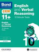 Bond 11+ : Anglais et raisonnement verbal : Tests de 10 minutes du CEM - 8-9 ans - Bond 11+: English & Verbal Reasoning: CEM 10 Minute Tests - 8-9 years
