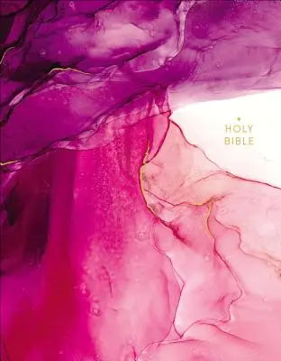 Niv, Bible de la collection Artisan, couverture en toile, rose, bords dorés, édition en lettres rouges, impression confortable - Niv, Artisan Collection Bible, Cloth Over Board, Pink, Art Gilded Edges, Red Letter Edition, Comfort Print