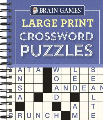 Brain Games - Mots croisés en gros caractères (violet) - Brain Games - Large Print Crossword Puzzles (Purple)
