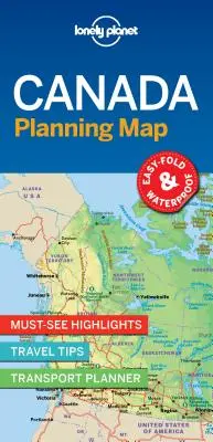 Lonely Planet Canada Carte de planification 1 - Lonely Planet Canada Planning Map 1