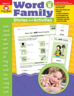 Histoires et activités sur les familles de mots, niveau B - Word Family Stories & Activities Level B