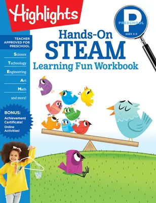 Manuel d'apprentissage à la vapeur pour les enfants d'âge préscolaire - Preschool Hands-On Steam Learning Fun Workbook