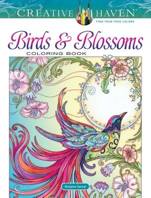 Livre à colorier Creative Haven Birds and Blossoms (en anglais) - Creative Haven Birds and Blossoms Coloring Book