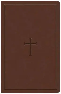 Bible de référence KJV en gros caractères, marron Leathertouch - KJV Large Print Personal Size Reference Bible, Brown Leathertouch