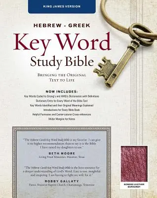 Bible d'étude des mots-clés hébreux et grecs - KJV : Les clés de la Parole de Dieu - Hebrew-Greek Key Word Study Bible-KJV: Key Insights Into God's Word