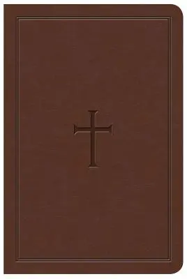 KJV-Bible de référence compacte à gros caractères, marron Leathertouch - KJV Large Print Compact Reference Bible, Brown Leathertouch