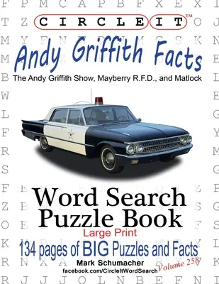 Encerclez-le, Andy Griffith, Faits et chiffres, Recherche de mots, Livre de puzzles - Circle It, Andy Griffith Facts, Word Search, Puzzle Book