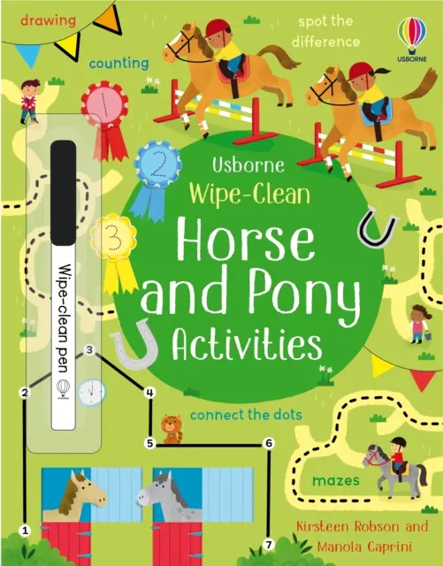 Activités pour chevaux et poneys à essuyer - Wipe-Clean Horse and Pony Activities