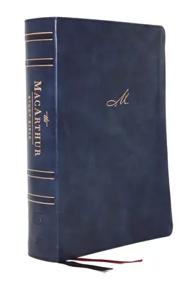 Nkjv, Bible d'étude MacArthur, 2e édition, Leathersoft, bleu, impression confortable : La vérité de Dieu, un verset à la fois - Nkjv, MacArthur Study Bible, 2nd Edition, Leathersoft, Blue, Comfort Print: Unleashing God's Truth One Verse at a Time