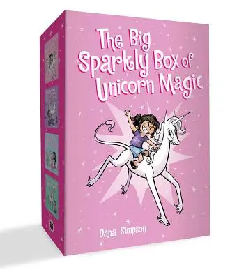 La grande boîte étincelante de la magie des licornes : Phoebe et sa licorne Volume 1-4 - The Big Sparkly Box of Unicorn Magic: Phoebe and Her Unicorn Box Set Volume 1-4