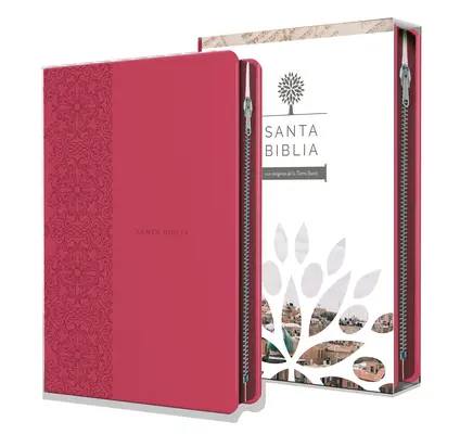 Biblia Reina Valera 1960 Letra Grande. Smil Piel Fucsia, Cremallera, Tamao Manual / Spanish Holy Bible Rvr 1960. Format pratique, gros caractères, Leathersof - Biblia Reina Valera 1960 Letra Grande. Smil Piel Fucsia, Cremallera, Tamao Manual / Spanish Holy Bible Rvr 1960. Handy Size, Large Print, Leathersof