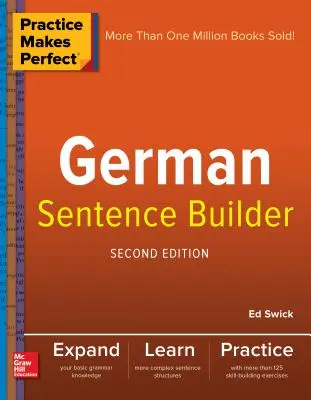 Practice Makes Perfect German Sentence Builder (en anglais) - Practice Makes Perfect German Sentence Builder