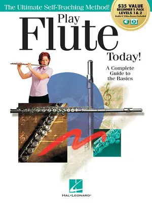 Jouez de la flûte aujourd'hui&nbsp;! Pack débutant : Livre de méthode niveaux 1 et 2 avec accès audio et vidéo - Play Flute Today! Beginner's Pack: Level 1 & 2 Method Book with Audio & Video Access
