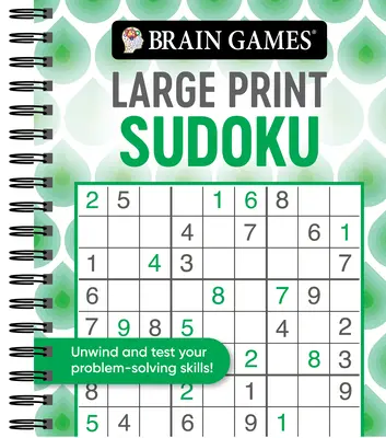 Brain Games - Sudoku en gros caractères (Swirls) - Brain Games - Large Print Sudoku (Swirls)