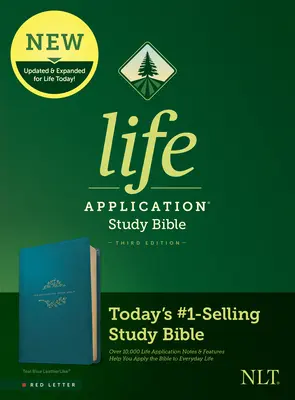 NLT Life Application Study Bible, troisième édition (lettre rouge, simili-cuir, bleu sarcelle) - NLT Life Application Study Bible, Third Edition (Red Letter, Leatherlike, Teal Blue)