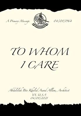 Pour qui je me soucie - To Whom I Care