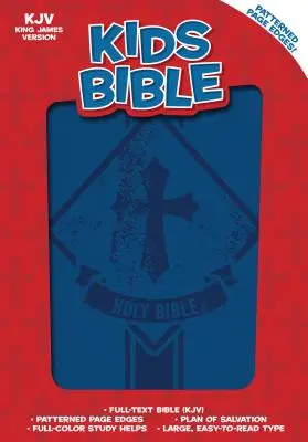 Bible KJV pour enfants, bleu royal Leathertouch - KJV Kids Bible, Royal Blue Leathertouch