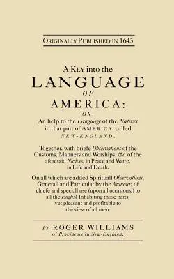 Une clé pour la langue de l'Amérique - A Key Into the Language of America