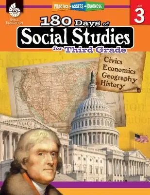 180 jours d'études sociales pour la troisième année : Pratiquer, évaluer, diagnostiquer - 180 Days of Social Studies for Third Grade: Practice, Assess, Diagnose