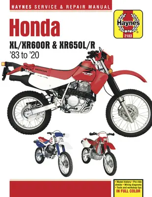 Honda XL/Xr600r & Xr650l/R '83 to '20 : - Historique du modèle - Vérifications avant le départ - Schémas électriques - Outils et conseils pour l'atelier - Honda XL/Xr600r & Xr650l/R '83 to '20: - Model History - Pre-Ride Checks - Wiring Diagrams - Tools and Workshop Tips