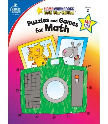 Casse-tête et jeux pour les mathématiques, 2e année : édition Gold Star - Puzzles and Games for Math, Grade 2: Gold Star Edition