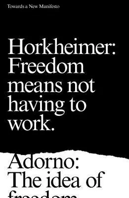 Vers un nouveau manifeste - Towards a New Manifesto