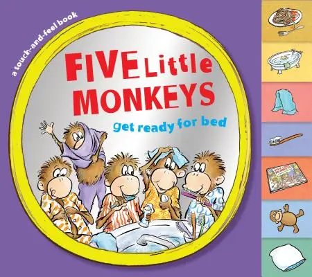 Cinq petits singes se préparent à aller au lit - Five Little Monkeys Get Ready for Bed