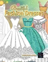 Livre de coloriage de belles robes de mode pour adultes, livre de coloriage de belles robes : Livre de coloriage de motifs géométriques pour adultes - Beautiful fashion dresses coloring book for adults, beautiful dresses coloring book: Geometric pattern coloring books for adults