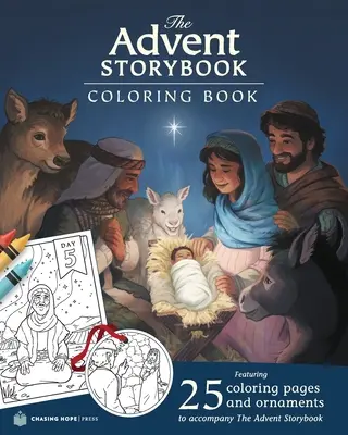 Le livre d'histoires de l'Avent : livre à colorier - The Advent Storybook Coloring Book
