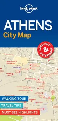 Lonely Planet Athènes Plan de ville 1 - Lonely Planet Athens City Map 1