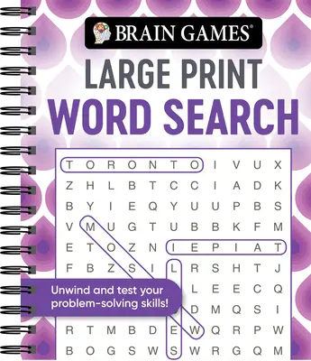 Jeux cérébraux - Recherche de mots en gros caractères (Swirls) - Brain Games - Large Print Word Search (Swirls)